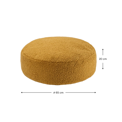 Πουφ στρογγυλό σκαμπώ Maple