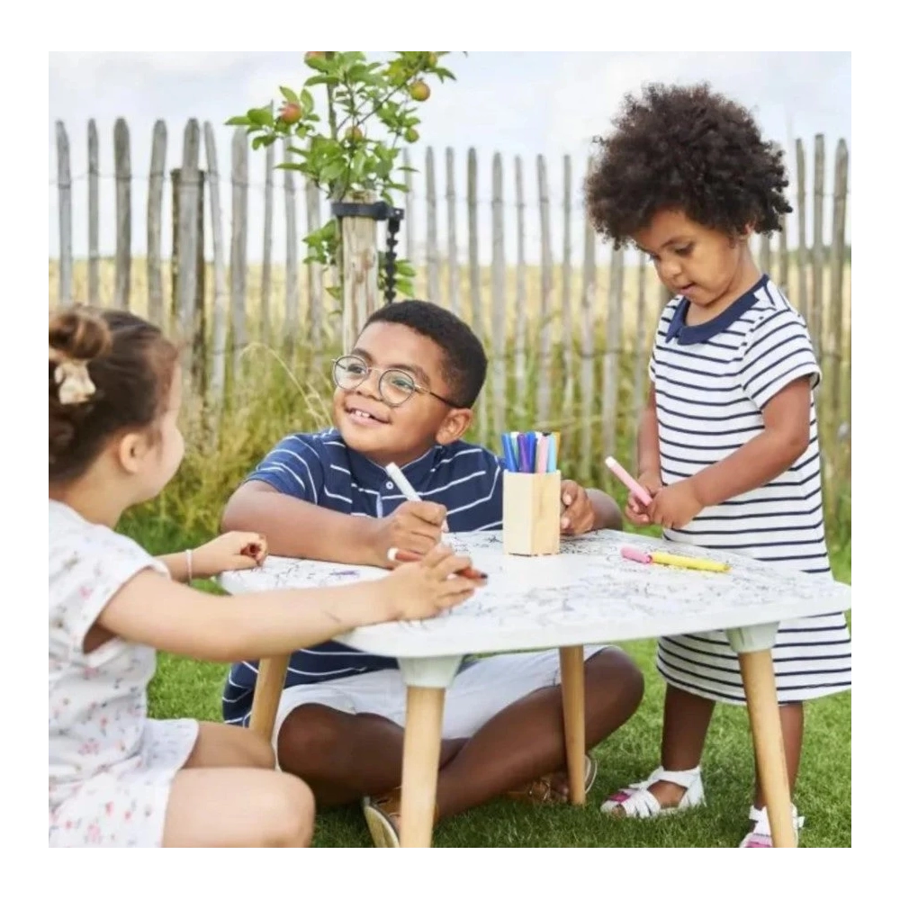 Σετ τραπέζι με επιφάνεια χρωματισμού + καρεκλάκι - Βυθός Σετ τραπέζι με επιφάνεια χρωματισμού + καρεκλάκι - Βυθός