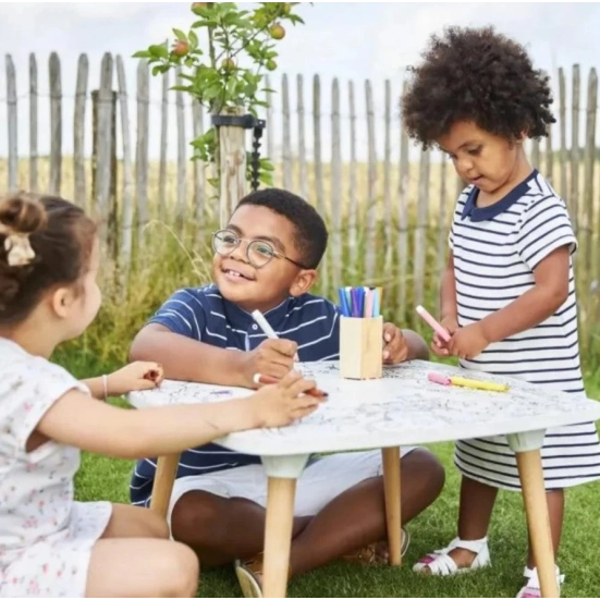 Σετ τραπέζι με επιφάνεια χρωματισμού + καρεκλάκι - Βυθός